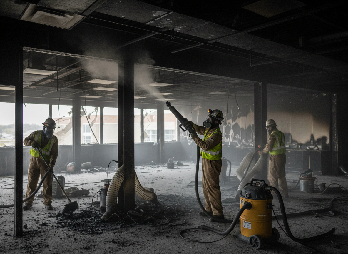 Commercial Fire Restoration in Clinton, WA