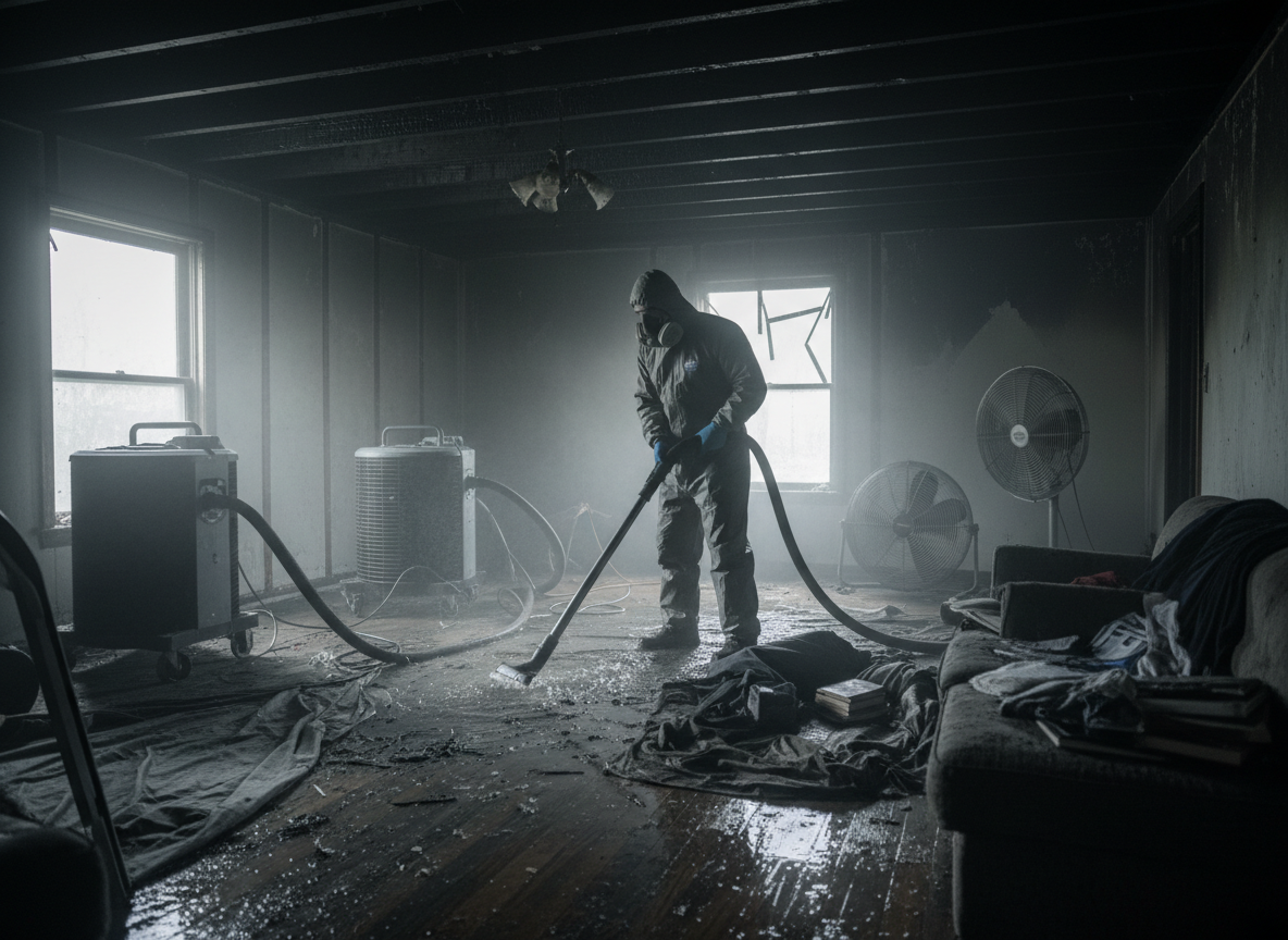 Fire Damage Restoration Clinton in Greenbank, WA 98236
